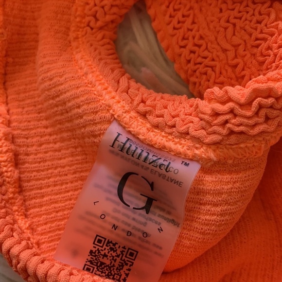 NWT hunza g Xandra bikini set in orange - Picture 8 of 8